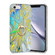 iPhone SE 2022 / SE 2020 / 8 / 7 Laser Glitter Watercolor Pattern Shockproof Protective Case with Ring Holder - FD2