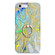 iPhone SE 2022 / SE 2020 / 8 / 7 Laser Glitter Watercolor Pattern Shockproof Protective Case with Ring Holder - FD2