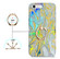 iPhone SE 2022 / SE 2020 / 8 / 7 Laser Glitter Watercolor Pattern Shockproof Protective Case with Ring Holder - FD2