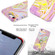 iPhone SE 2022 / SE 2020 / 8 / 7 Laser Glitter Watercolor Pattern Shockproof Protective Case with Ring Holder - FD5