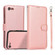 iPhone SE 2022 / SE 2020 / 8 / 7 Calf Texture 2 in 1 Detachable Magnetic Back Cover Horizontal Flip Leather Case with Holder & Card Slots & Wallet & Photo Frame - Rose Gold