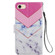 iPhone SE 2022 / SE 2020 / 8 / 7 Painted Pattern Horizontal Flip Leather Case with Holder & Card Slots & Photo Frame - Smoke Marble