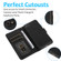 iPhone SE 2022 / SE 2020 / 8 / 7 Calf Texture 2 in 1 Detachable Magnetic Back Cover Horizontal Flip Leather Case with Holder & Card Slots & Wallet & Photo Frame - Black iPhone SE 2022 / SE 2020 / 8 / 7 Calf Texture 2 in 1 Detachable Magnetic Back Cover Horizontal Flip Leather Case with Holder & Card Slots & Wallet & Photo Frame - Black
