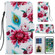 iPhone SE 2022 / SE 2020 / 8 / 7 Painted Pattern Horizontal Flip Leather Case with Holder & Card Slots & Photo Frame - Peacock Flower