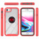 iPhone SE 2022 / SE 2020 / 8 / 7 / 6s / 6 Starry Sky Solid Color Series Shockproof PC + TPU Protective Case with Ring Holder & Magnetic Function - Red