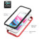 iPhone SE 2022 / SE 2020 / 8 / 7 / 6s / 6 Starry Sky Solid Color Series Shockproof PC + TPU Protective Case with Ring Holder & Magnetic Function - Red