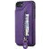 iPhone SE 2022 / SE 2020 / 8 / 7 Solid Color Double Buckle Zipper Shockproof Protective Case - Purple