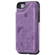 iPhone SE 2022 / SE 2020 / 8 / 7 Cat Bee Embossing Pattern Shockproof Protective Case with Card Slots & Photo Frame - Purple