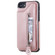 iPhone SE 2022 / SE 2020 / 8 / 7 Solid Color Double Buckle Zipper Shockproof Protective Case - Rose Gold
