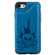 iPhone SE 2022 / SE 2020 / 8 / 7 Skull Head Embossing Pattern Shockproof Protective Case with Holder & Card Slots & Wallet - Blue