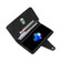 iPhone SE 2022 / SE 2020 / 8 / 7 Rivet Buckle 9 Cards Three Fold Leather Phone Case - Black iPhone SE 2022 / SE 2020 / 8 / 7 Rivet Buckle 9 Cards Three Fold Leather Phone Case - Black