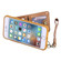 iPhone SE 2022 / SE 2020 / 8 / 7 Vertical Flip Shockproof Leather Protective Case with Short Rope, Support Card Slots & Bracket & Photo Holder & Wallet Function - Brown