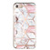 iPhone SE 2022 / SE 2020 / 8 / 7 Electroplated Marble Pattern TPU Phone Case - White Gravel Pink