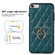 iPhone SE 2020 / SE 2022 / 7 / 8 Rhombic PU Leather Phone Case with Ring Holder - Green