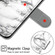 iPhone SE 2022 / SE 2020 / 8 / 7 Voltage Colored Drawing Magnetic Clasp Horizontal Flip PU Leather Case with Holder & Card Slots - C01 White Marble