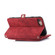 iPhone 8 / 7 / SE 2020 2022 Zipper Card Slot Buckle Wallet Leather Phone Case - Red