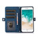 iPhone 8 / 7 / SE 2020 2022 Zipper Card Slot Buckle Wallet Leather Phone Case - Blue