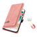 iPhone 8 / 7 / SE 2020 2022 Zipper Card Slot Buckle Wallet Leather Phone Case - Pink