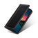 iPhone SE 2022 / SE 2020 / 8 / 7 Grid Texture Magnetic PU + TPU Horizontal Flip Leather Case with Holder & Card Slot - Black