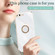 iPhone SE 2022 / SE 2020 / 8 / 7 XINLI Straight 6D Plating Gold Edge TPU Shockproof Case with Ring Holder - Celestial Blue