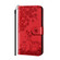 iPhone SE 2022 / SE 2020 / 8 / 7 Sika Deer Embossing Pattern Horizontal Flip PU Leather Case with Holder & Card Slot & Wallet & Photo Frame - Red