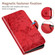 iPhone SE 2022 / SE 2020 / 8 / 7 Sika Deer Embossing Pattern Horizontal Flip PU Leather Case with Holder & Card Slot & Wallet & Photo Frame - Red