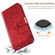 iPhone SE 2022 / SE 2020 / 8 / 7 Sika Deer Embossing Pattern Horizontal Flip PU Leather Case with Holder & Card Slot & Wallet & Photo Frame - Red