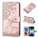 iPhone SE 2022 / SE 2020 / 8 / 7 Sika Deer Embossing Pattern Horizontal Flip PU Leather Case with Holder & Card Slot & Wallet & Photo Frame - Rose Gold