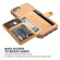 iPhone SE 2022 / SE 2020 / 8 / 7 Magnetic Wallet Card Bag Leather Case - Brown