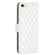 iPhone SE 2022 / SE 2020 / 8 / 7 Diamond Lattice Wallet Leather Flip Phone Case - White