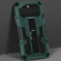 iPhone SE 2022 / SE 2020 / 8 / 7 Vanguard Warrior All Inclusive Double-color Shockproof TPU + PC Protective Case with Holder - Graphite Green