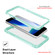 iPhone SE 2022 / SE 2020 / 8 / 7 C1 2 in 1 Shockproof TPU + PC Protective Case with PET Screen Protector - Green