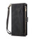 iPhone SE 2022 / SE 2020 / 8 / 7 Retro Frosted Horizontal Flip Leather Case with Holder & Card Slot & Wallet & Zipper Pocket & Lanyard - Black