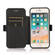 iPhone SE 2022 / SE 2020 / 8 / 7 Push Window Double Buckle PU + Silicone Horizontal Flip Leather Case with Holder & Card Slot - Black