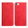 iPhone SE 2022 / SE 2020 / 8 / 7 Diamond Pattern Splicing Skin Feel Magnetic Horizontal Flip Leather Case with Card Slots & Holder & Wallet / 6 - Red
