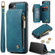 iPhone SE 2022 / SE 2020 / 7 / 8 CaseMe C20 Multifunctional RFID Leather Phone Case - Blue iPhone SE 2022 / SE 2020 / 7 / 8 CaseMe C20 Multifunctional RFID Leather Phone Case - Blue