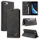 iPhone SE 2022 / SE 2020 / 8 / 7 Skin Feel Anti-theft Brush Horizontal Flip Leather Case with Holder & Card Slots & Wallet - Black