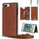 iPhone SE 2022 / SE 2020 / 8 / 7 Cross-body Square Double Buckle Flip Card Bag TPU+PU Case with Card Slots & Wallet & Photo & Strap - Brown iPhone SE 2022 / SE 2020 / 8 / 7 Cross-body Square Double Buckle Flip Card Bag TPU+PU Case with Card Slots & Wallet & Photo & Strap - Brown