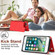 iPhone SE 2022 / SE 2020 / 8 / 7 Cross-body Square Double Buckle Flip Card Bag TPU+PU Case with Card Slots & Wallet & Photo & Strap - Red