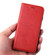 iPhone SE 2022 / SE 2020 / 8 / 7 Fierre Shann PU Genuine Leather Texture Horizontal Flip Leather Case with Holder & Card Slots & Wallet - Red