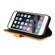 iPhone SE 2022 / SE 2020 / 8 / 7 Business Stitching-Color Horizontal Flip PU Leather Case with Holder & Card Slots & Photo Frame - Orange