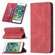 iPhone SE 2022 / SE 2020 / 8 / 7 Magnetic RFID Blocking Anti-Theft Leather Case with Holder & Card Slots & Wallet - Red
