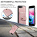 iPhone SE 2022 / SE 2020 / 8 / 7 JEEHOOD RFID Blocking Anti-Theft Wallet Phone Case - Pink