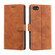 iPhone SE 2022 / SE 2020 / 8 / 7 Skin Feel Anti-theft Brush Horizontal Flip Leather Phone Case - Brown