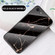 iPhone SE 2022 / SE 2020 Marble Pattern Glass + TPU Protective Case - Gold Black