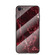 iPhone SE 2022 / SE 2020 Marble Pattern Glass + TPU Protective Case - Blood Red
