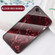 iPhone SE 2022 / SE 2020 Marble Pattern Glass + TPU Protective Case - Blood Red