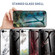 iPhone SE 2022 / SE 2020 Marble Pattern Glass + TPU Protective Case - Blood Red
