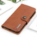 iPhone SE 2022 / SE 2020 KHAZNEH Cowhide Texture PU + TPU Left and Right Open Leather Case with Bracket & Line Card and Wallet - Brown