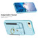 iPhone SE 2022 / 2020 / 8 / 7 BF27 Metal Ring Card Bag Holder Phone Case - Blue